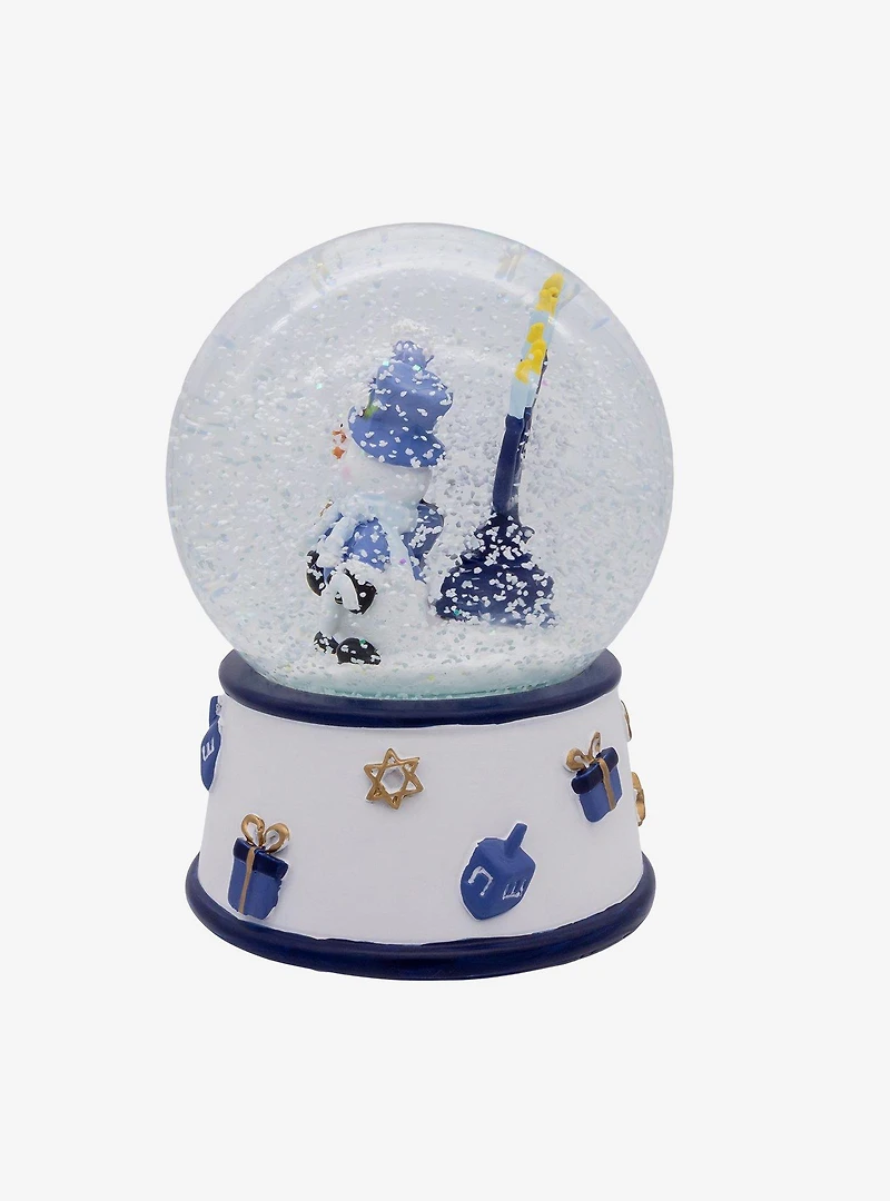 100MM Musical Wind-Up Hanukkah Snowman Water Globe