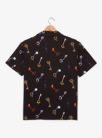 Disney Kingdom Hearts Keyblades Allover Print Woven Button-Up - BoxLunch Exclusive