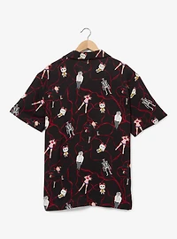 Dandadan Characters Allover Print Woven Button-Up - BoxLunch Exclusive