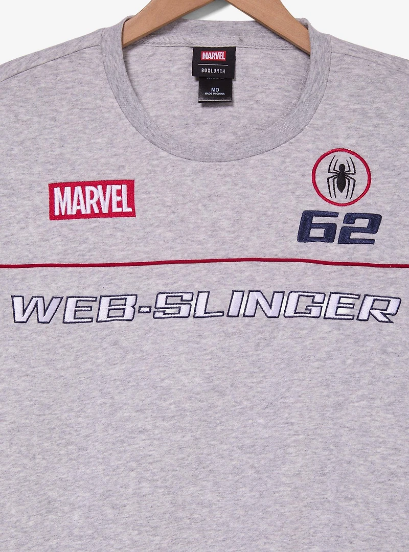 Marvel Spider-Man Web-Slinger Embroidered Crewneck - BoxLunch Exclusive