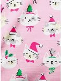 Plush Christmas Cats Youth Sleep Set