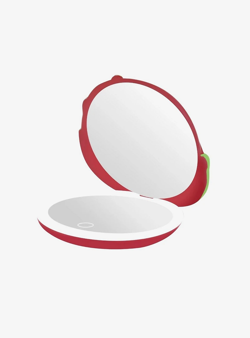 Disney Snow White Evil Queen Poison Apple Glow in the Dark LED Compact Mirror