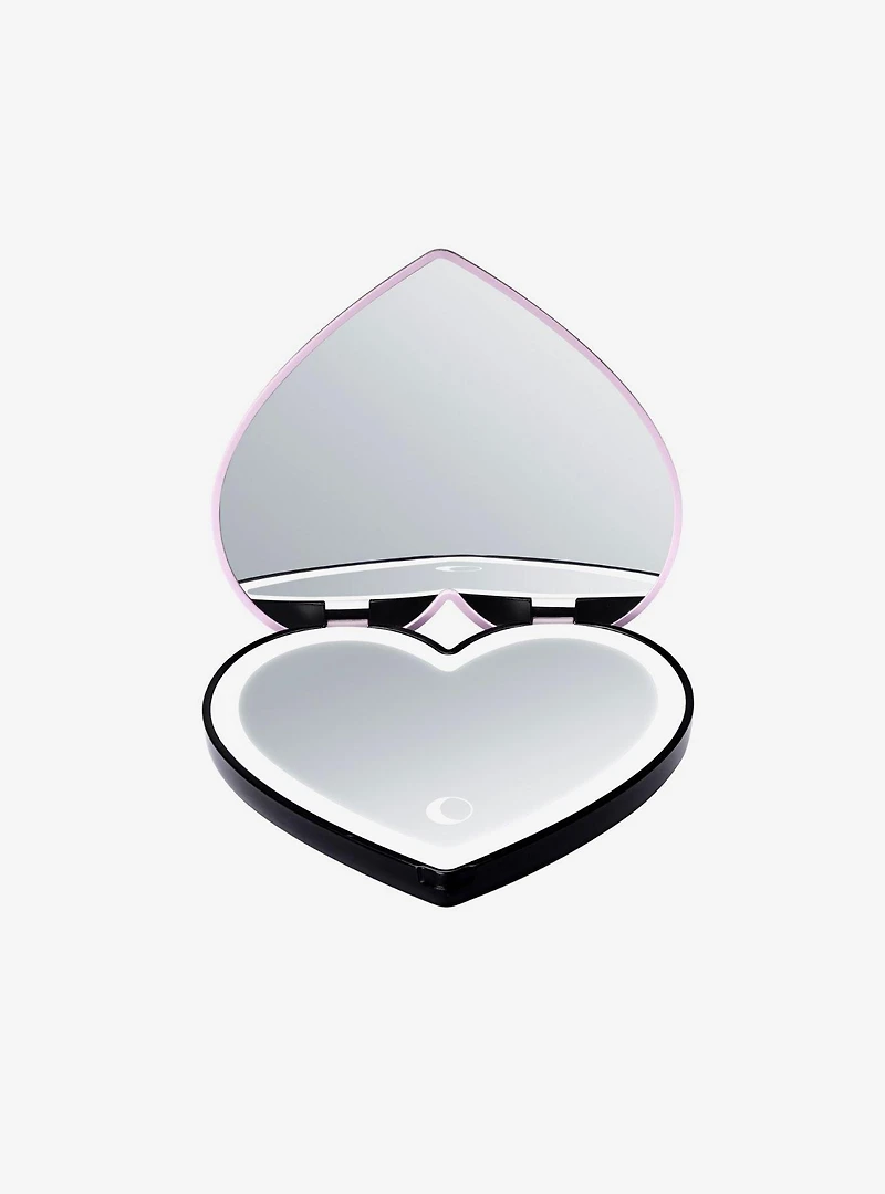 Disney The Nightmare Before Christmas Jack and Sally Heart LED Compact Mirror