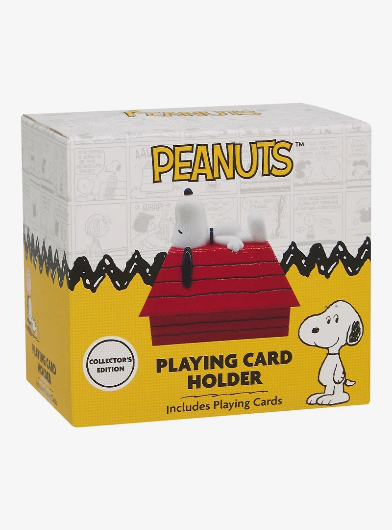 Peanuts Snoopy Doghouse Playing Card Holder & Playing Cards Set