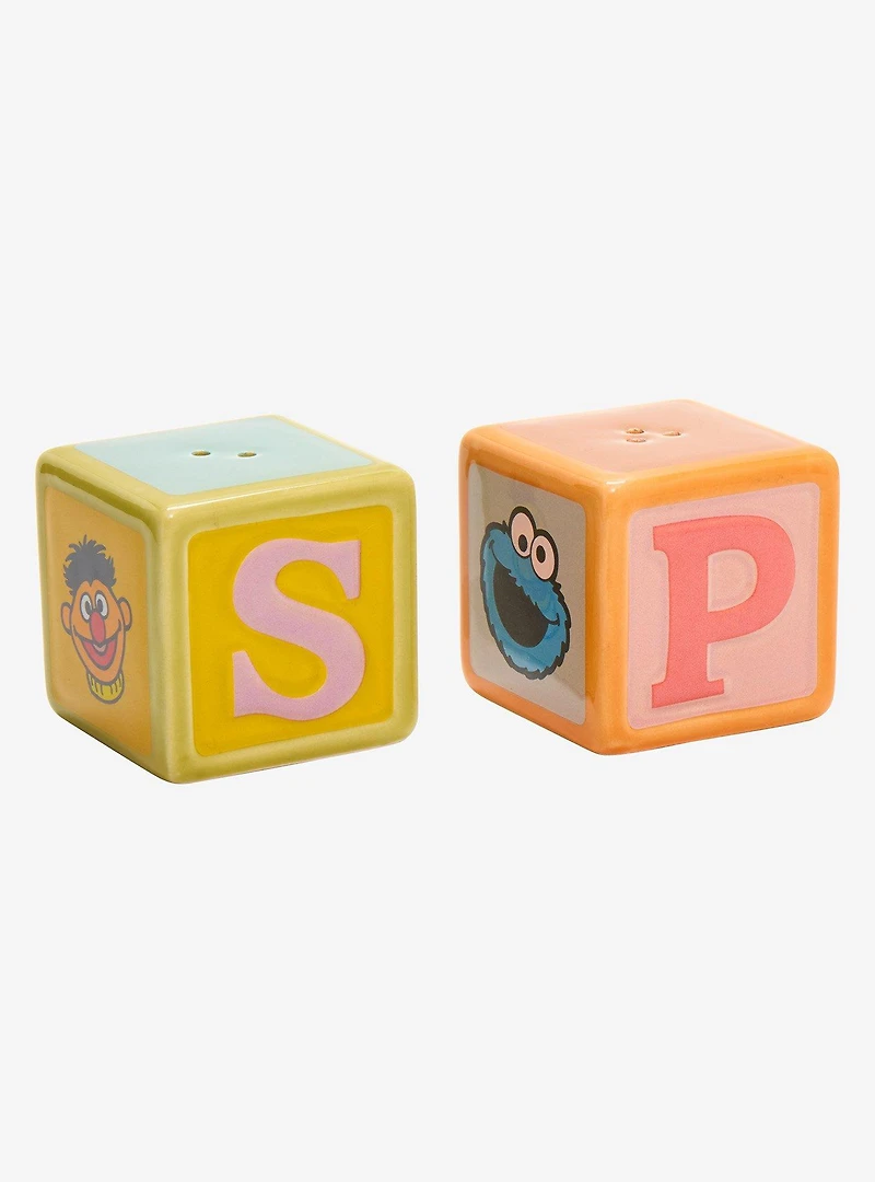 Sesame Street Letter Blocks Figural Salt and Pepper Shaker Set - BoxLunch Exclusive