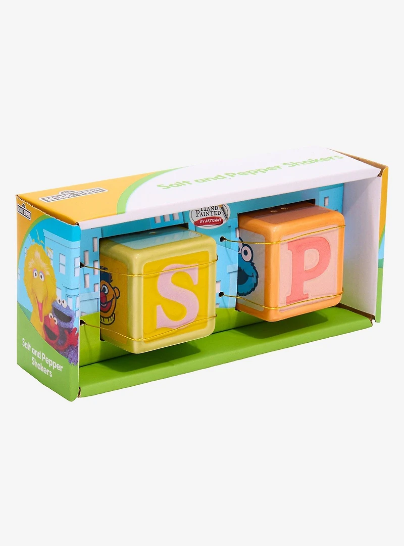 Sesame Street Letter Blocks Figural Salt and Pepper Shaker Set - BoxLunch Exclusive