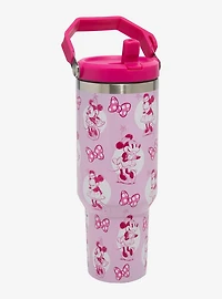 Disney Minnie Mouse Bows Pink Travel Straw Tumbler