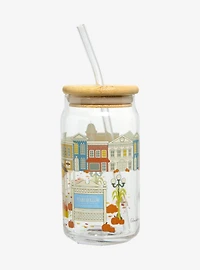Gilmore Girls Star Hollow Autumn Festival Glass Cup with Straw - BoxLunch Exclusive