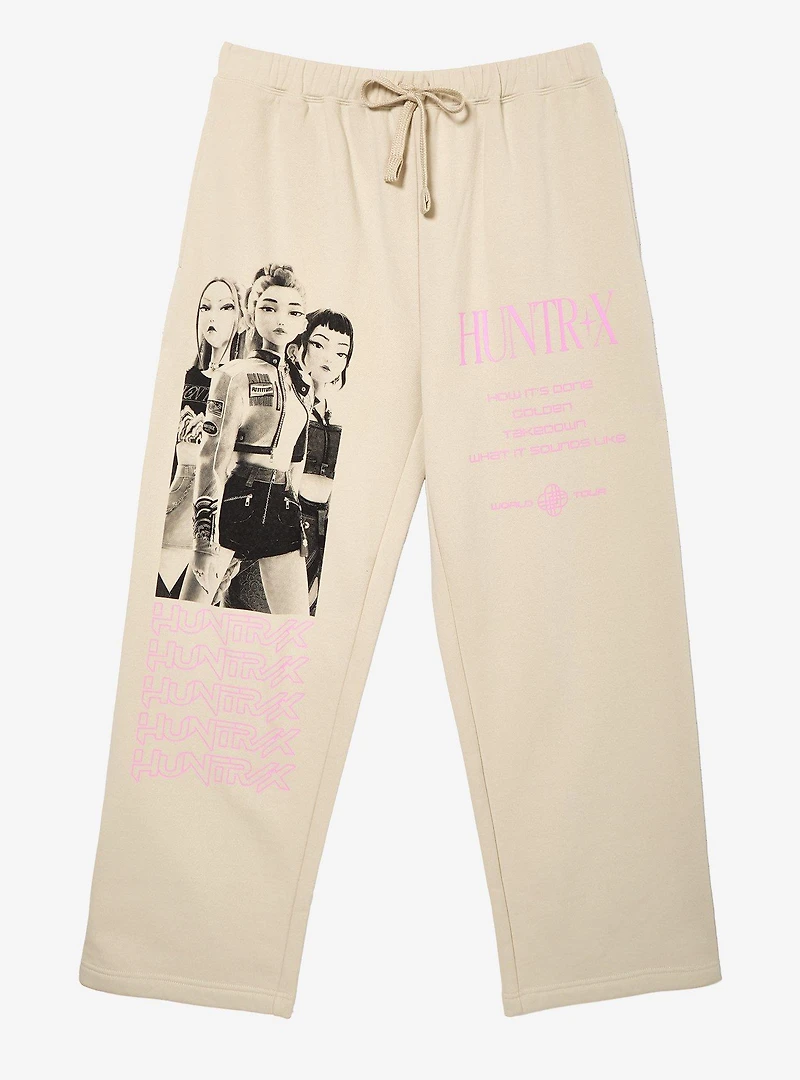 KPop Demon Hunters HUNTR/X Tonal Portrait Wide Leg Sweatpants - BoxLunch Exclusive