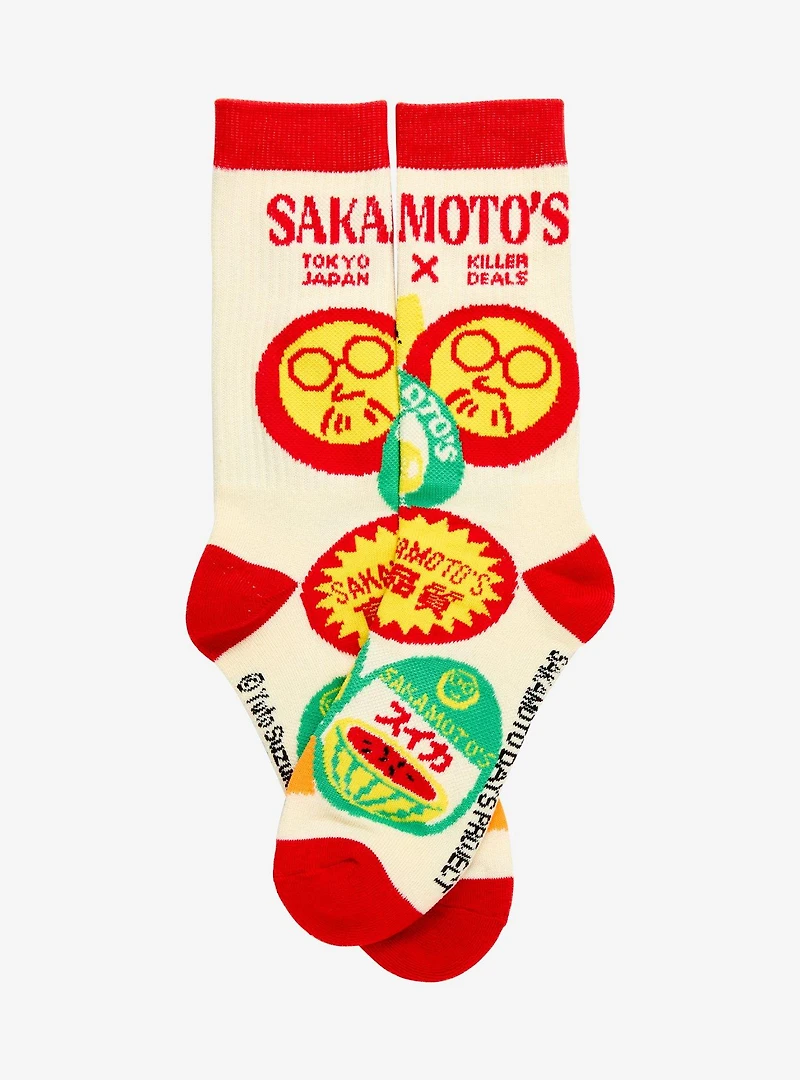Sakamoto Days Icons Crew Socks — BoxLunch Exclusive