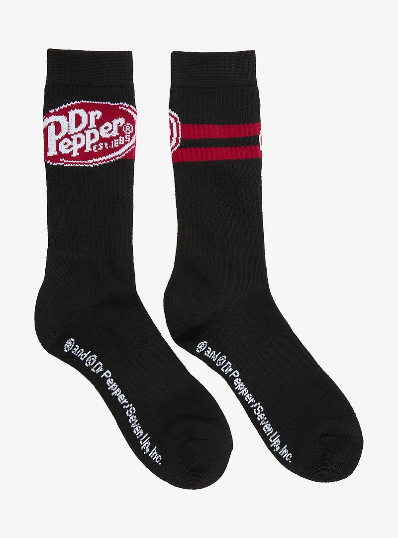 Dr. Pepper Logo Crew Socks — BoxLunch Exclusive