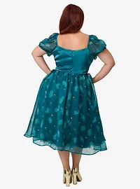 Disney Fantasia Collection by Unique Vintage Plus Teal Fairies Light Up Swing Dress