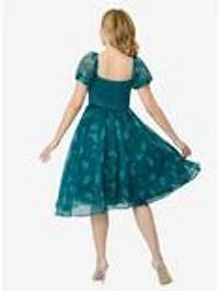 Disney Fantasia Collection by Unique Vintage Teal Fairies Light Up Swing Dress