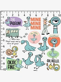 The Pigeon Hidden Pigeon Miscellaneous 100ct Sticker Pack