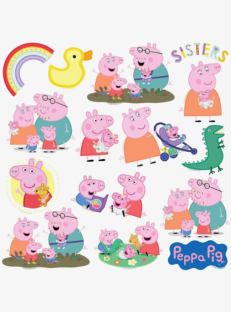 Peppa Pig New Family Miscellaneous 100ct Sticker Pack