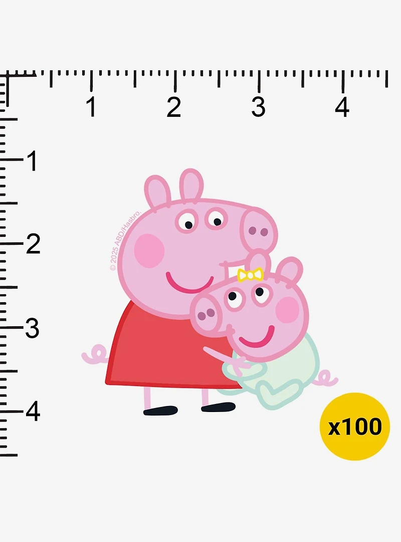 Peppa Pig Evie Pig Miscellaneous 100ct Sticker Pack