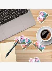 Peppa Pig Muddy Puddle Family Miscellaneous 100ct Sticker Pack