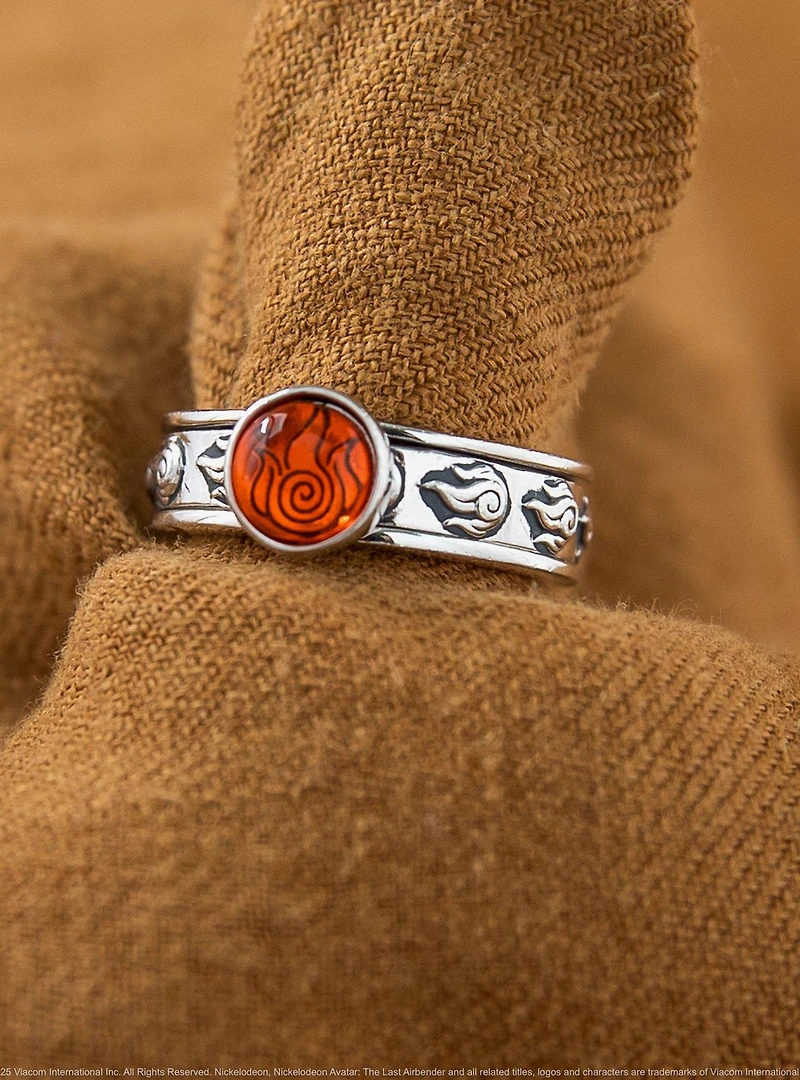 Avatar The Last Airbender X RockLove Firebender Spinner Ring