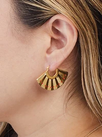 Avatar The Last Airbender X RockLove Kyoshi Warrior Fan Earrings