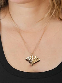 Avatar The Last Airbender X RockLove Kyoshi Warrior Fan Necklace
