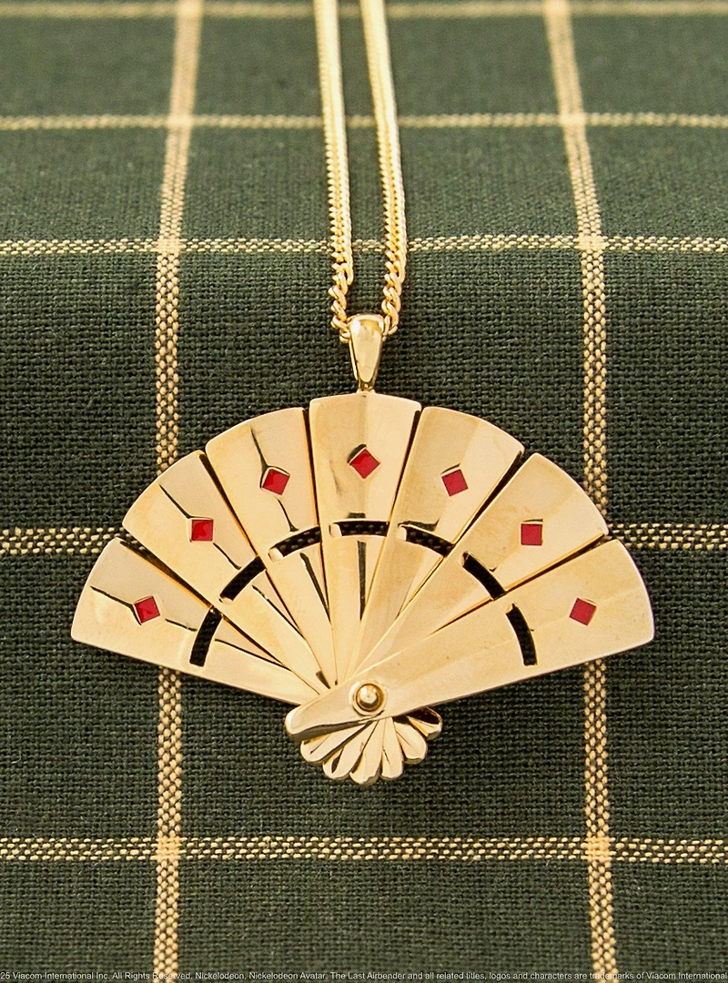 Avatar The Last Airbender X RockLove Kyoshi Warrior Fan Necklace