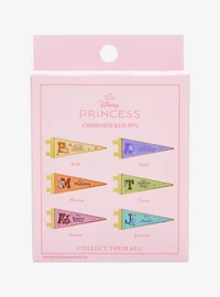 Disney Princess Varsity Flag Blind Box Embroidered Enamel Pin - BoxLunch Exclusive
