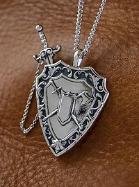 Dungeons and Dragons X RockLove Fighter Sword and Shield Necklace