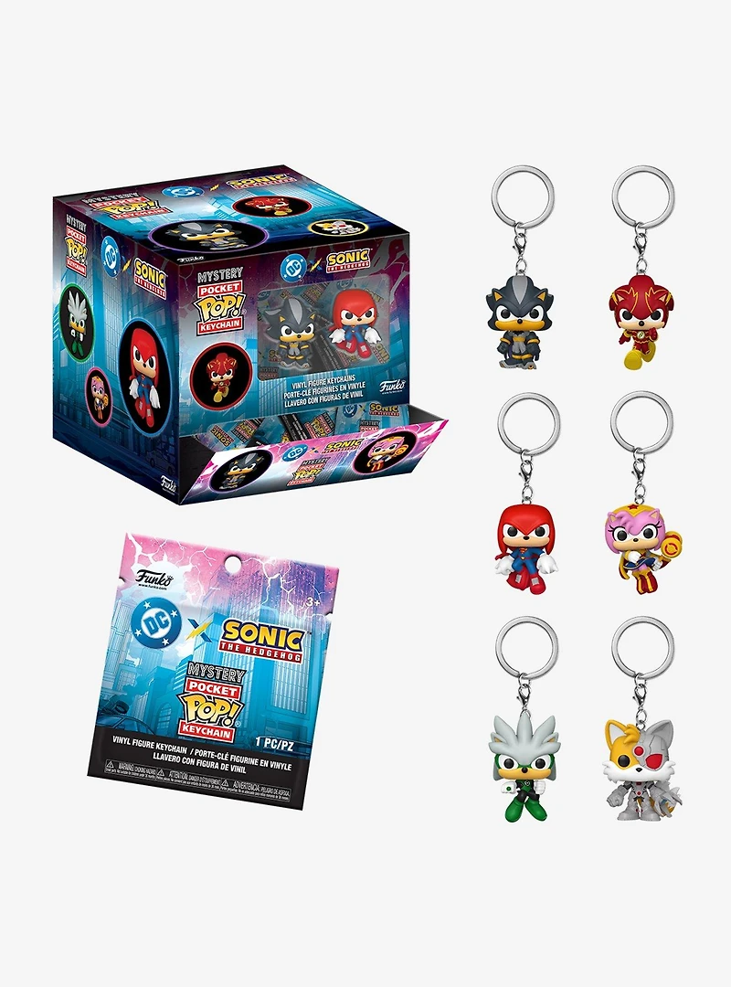 Funko Pocket Pop! DC Comics x Sonic the Hedgehog Blind Bag Keychain