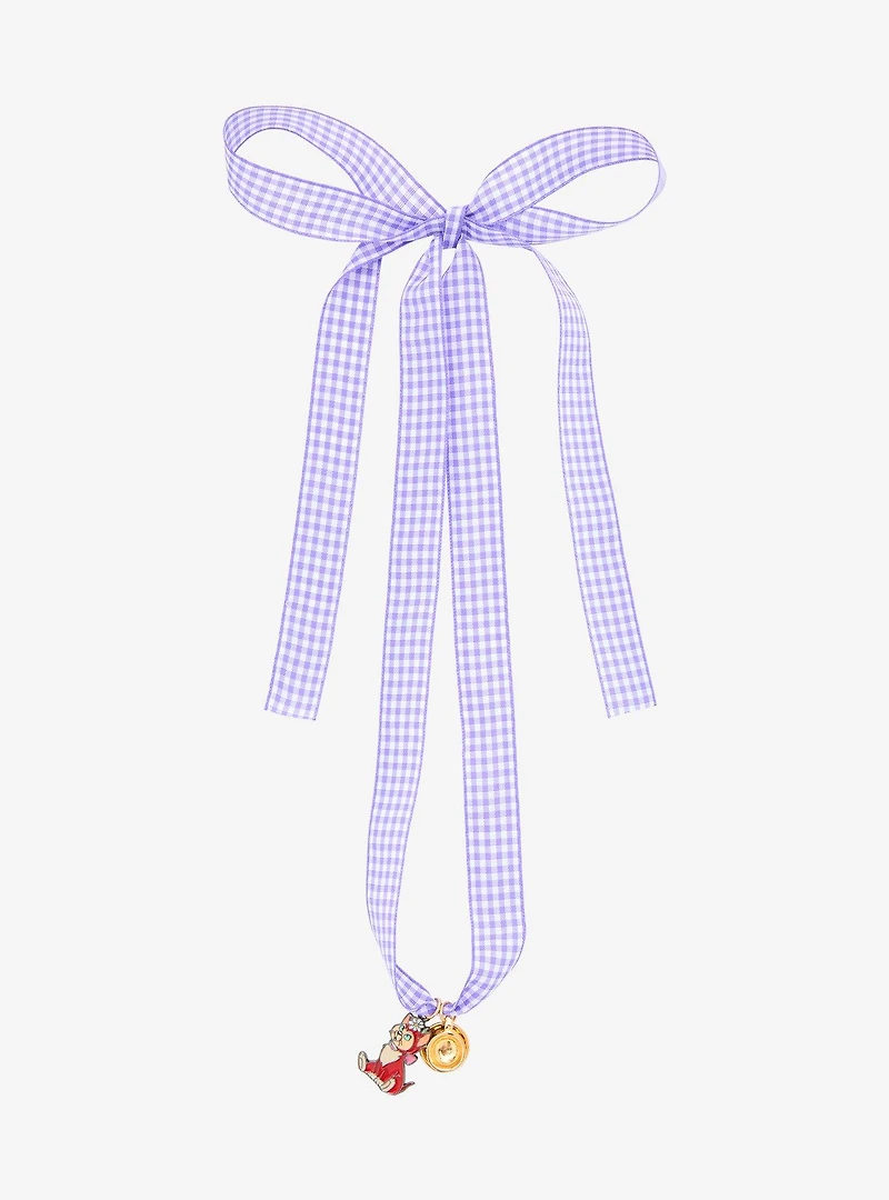 Disney Alice in Wonderland Dinah Gingham Ribbon Necklace - BoxLunch Exclusive