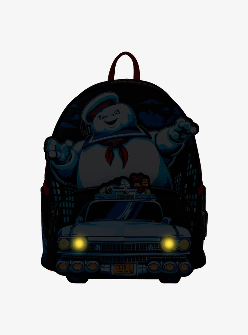 Loungefly Ghostbusters Stay Puft Ecto-1 Light-Up Mini Backpack