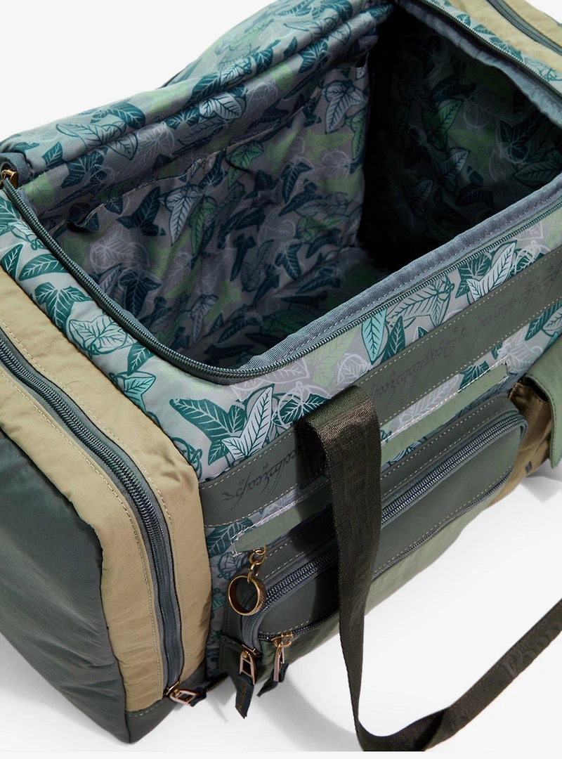 The Lord of The Rings Leaf of Lórien Camo Print Duffle Bag - BoxLunch Exclusive