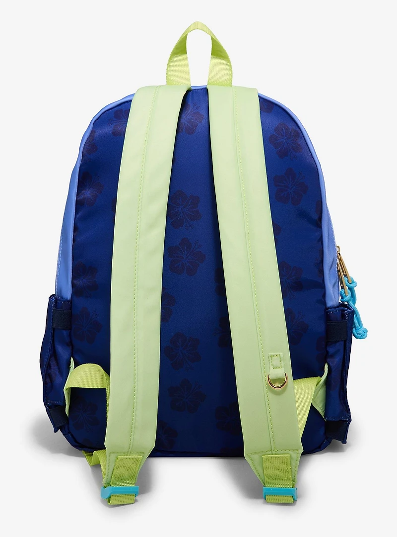 Disney Lilo & Stitch Guitar Stitch Multi-Pocket Backpack with Scrump Plush Charm - BoxLunch Exclusive