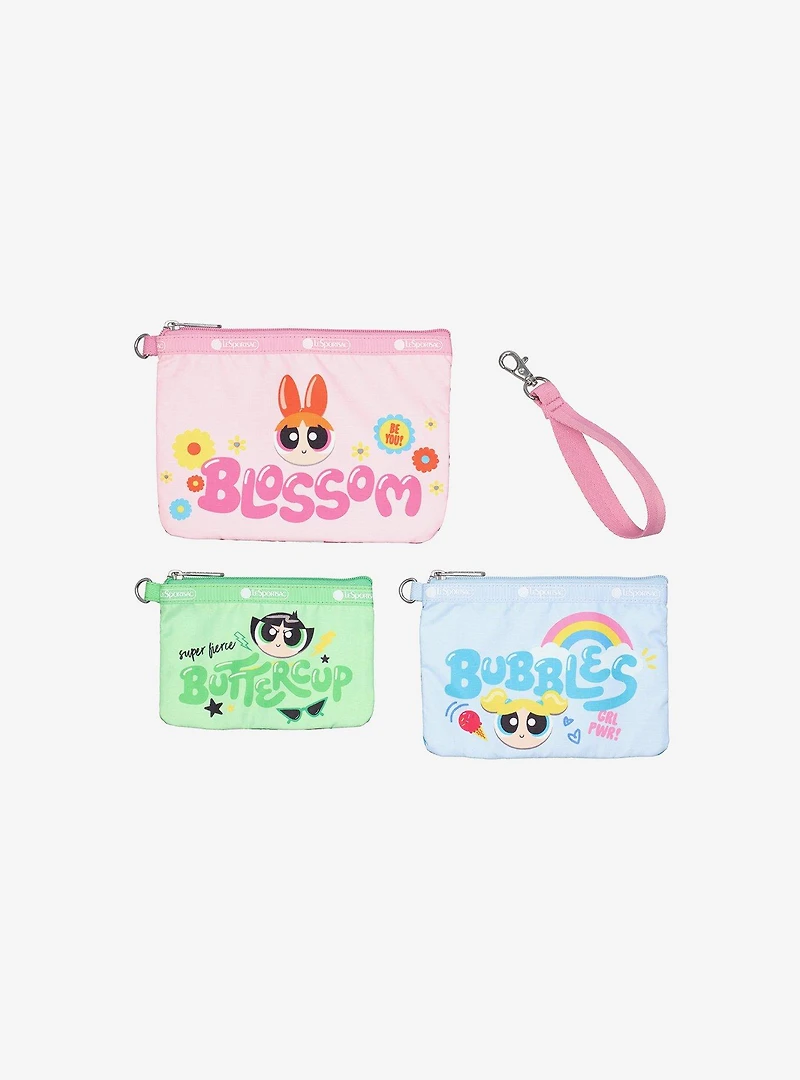 The Powerpuff Girls x LeSportsac Wristlet Pouch Set