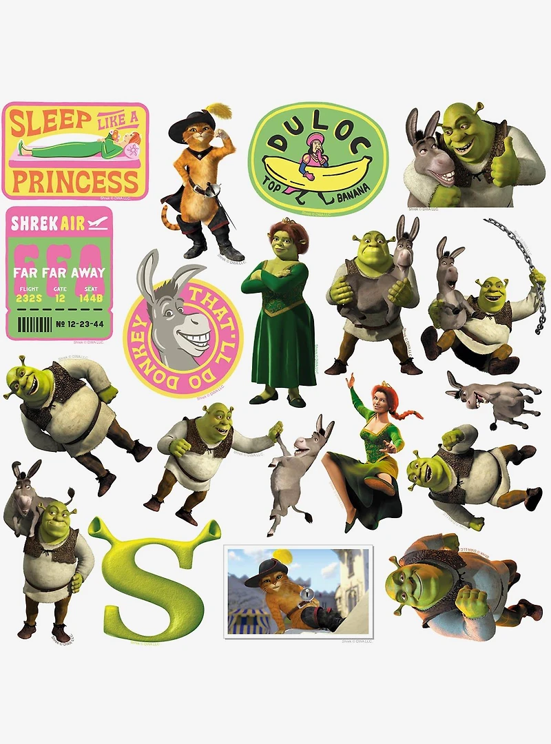 Shrek 2 Miscellaneous 100ct Sticker Pack
