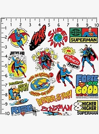 DC Comics Superman Retro Lifted Miscellaneous 100ct Sticker Pack