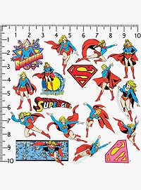 DC Comics Superman Supergirl Retro Miscellaneous 100ct Sticker Pack