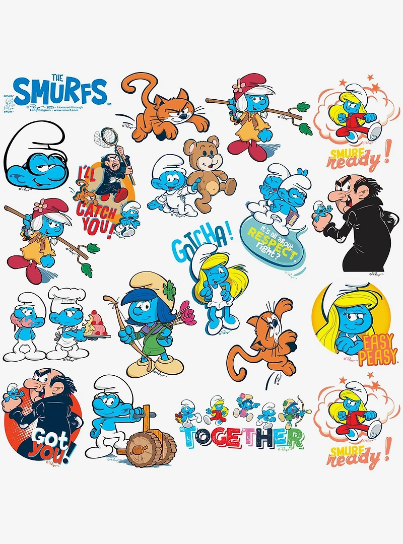 The Smurfs Variety Miscellaneous 100ct Sticker Pack