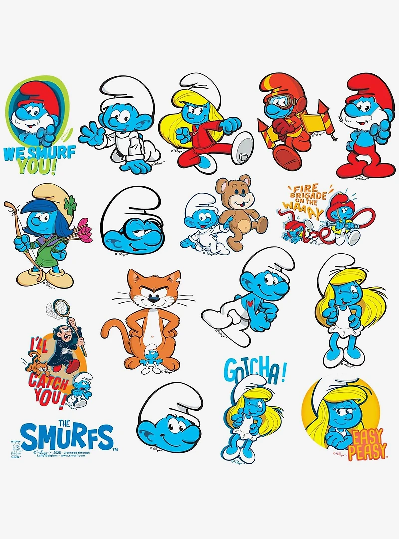 The Smurfs Variety Miscellaneous 100ct Sticker Pack