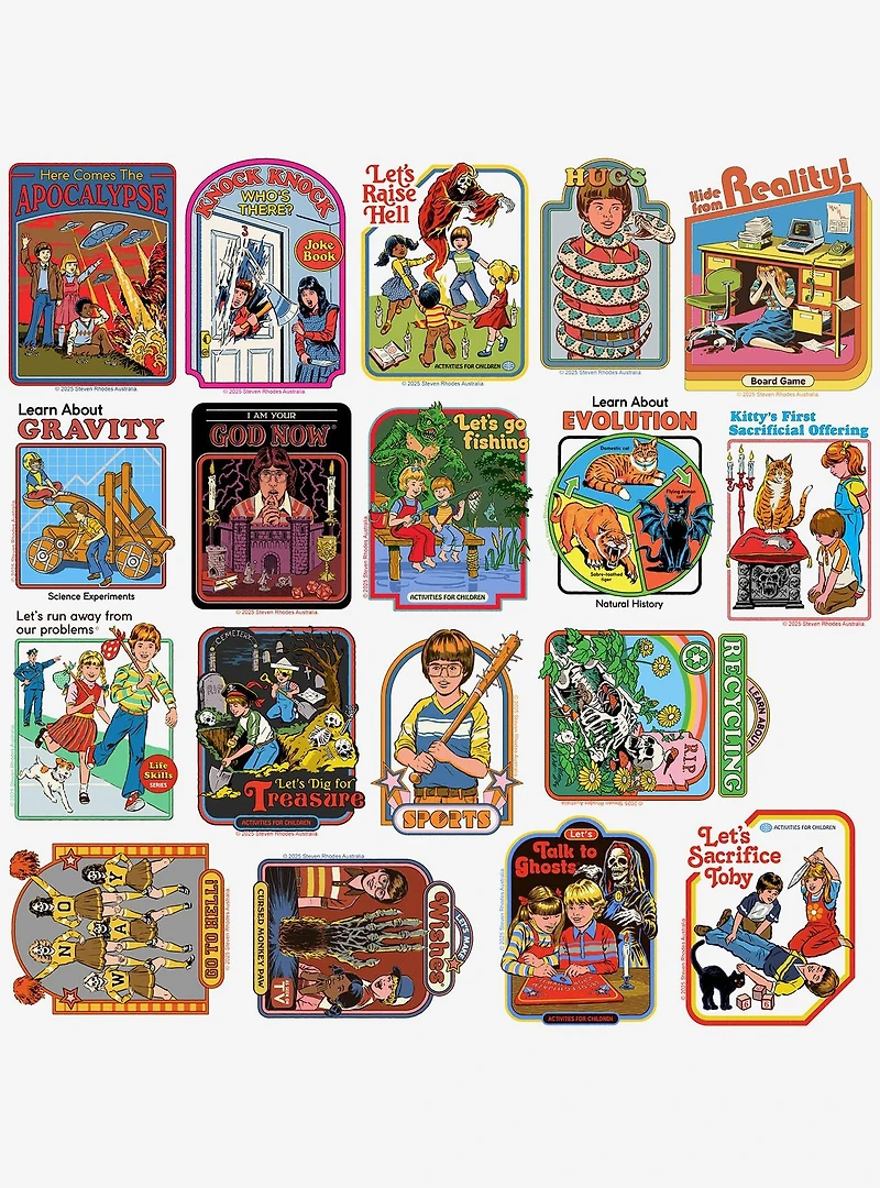 Steven Rhodes Variety Humor Miscellaneous 100ct Sticker Pack