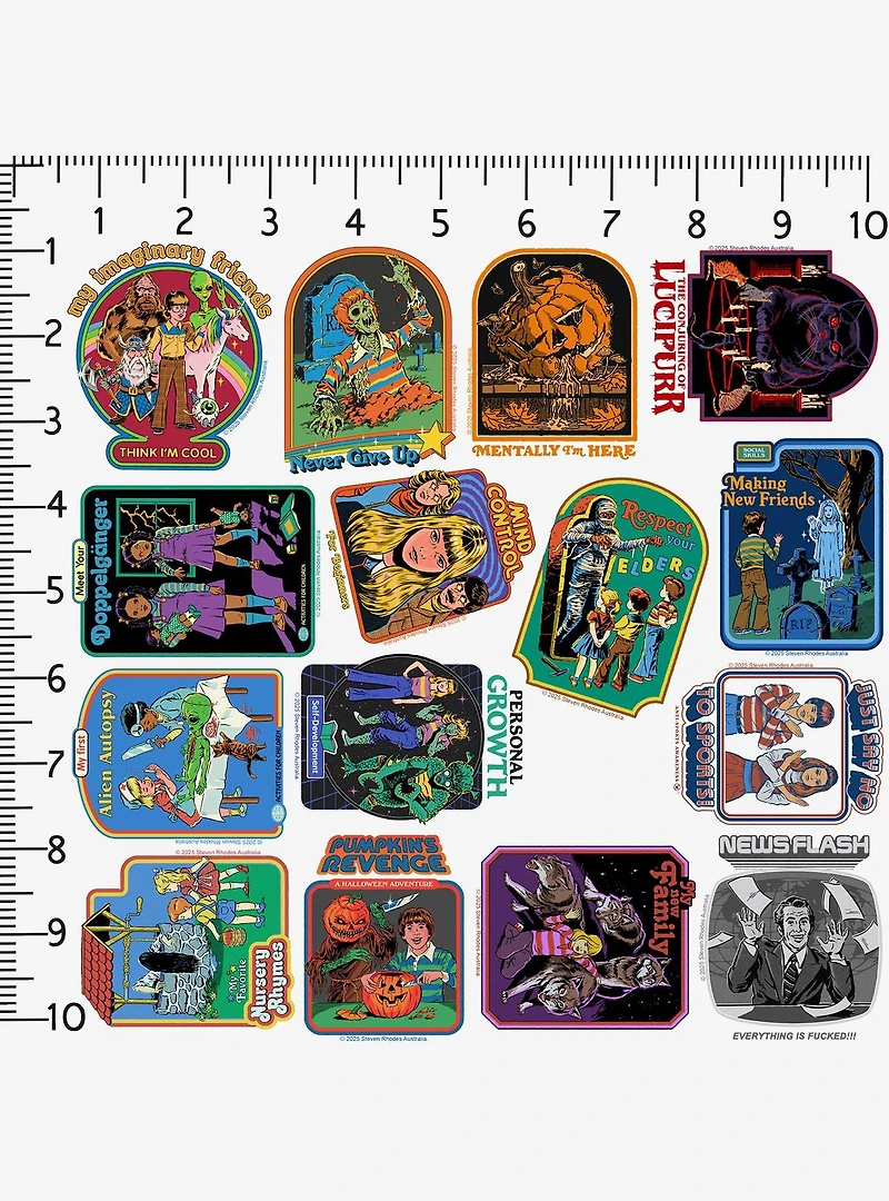 Steven Rhodes Twisted Humor Miscellaneous 100ct Sticker Pack
