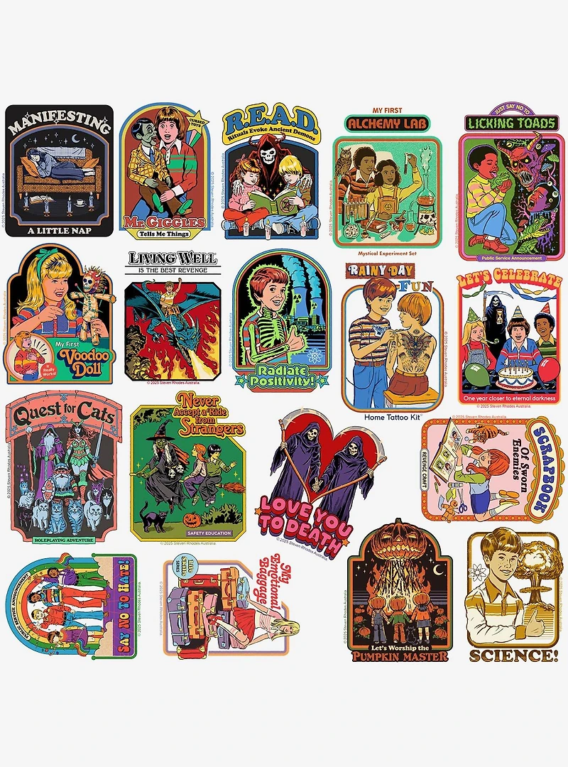 Steven Rhodes Twisted Humor Miscellaneous 100ct Sticker Pack