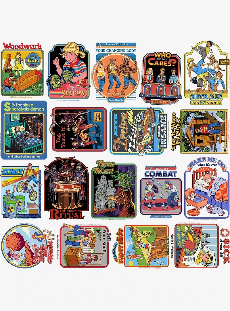 Steven Rhodes Humor Miscellaneous 100ct Sticker Pack