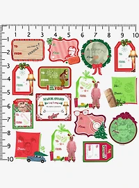 A Christmas Story Holiday Labels Miscellaneous 100ct Sticker Pack
