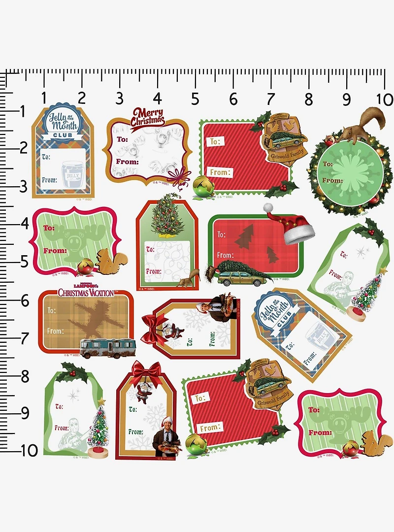 Christmas Vacation Holiday Labels Miscellaneous 100ct Sticker Pack