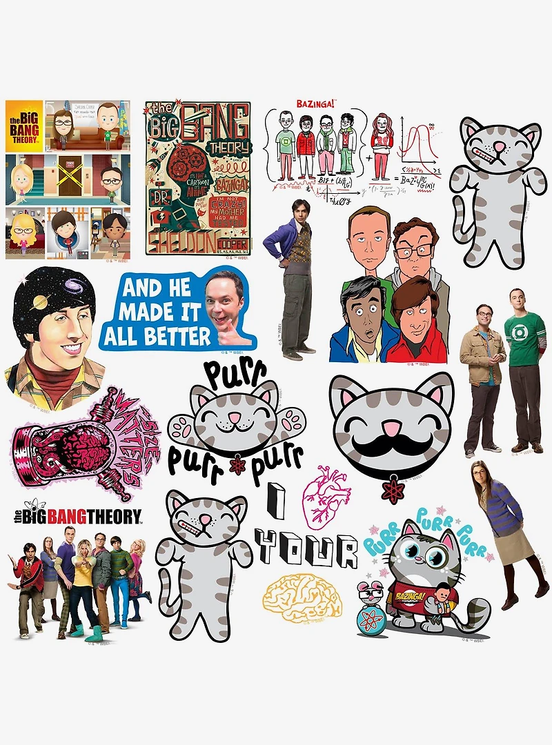 Big Bang Theory Miscellaneous 100ct Sticker Pack