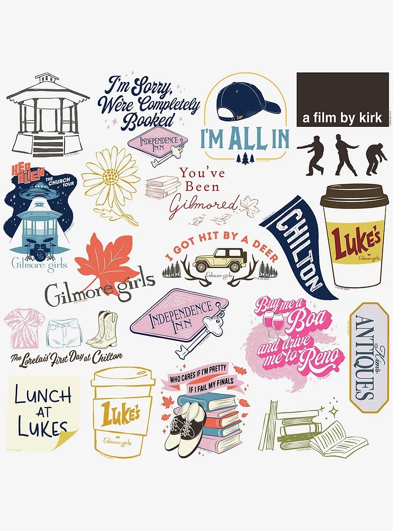 Gilmore Girls Iconic Miscellaneous 100ct Sticker Pack