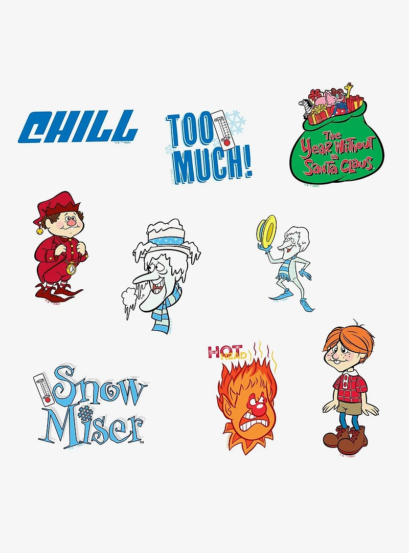The Year Without A Santa Claus Miscellaneous 100ct Sticker Pack
