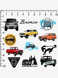 Ford Bronco Miscellaneous 100ct Sticker Pack