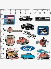 Ford Truck Miscellaneous 100ct Sticker Pack