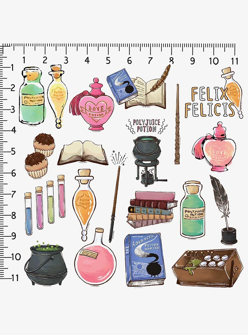 Harry Potter Potions Miscellaneous 100ct Sticker Pack